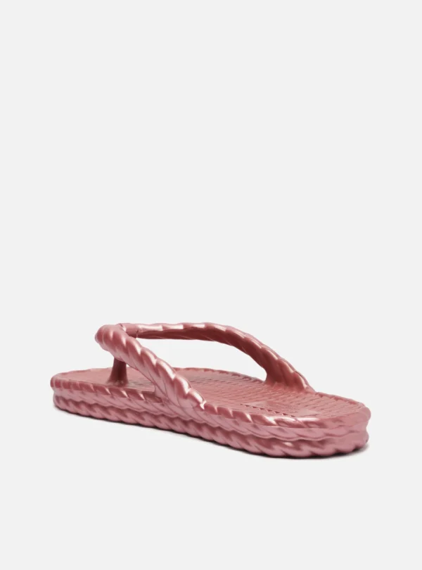Chinelo de Dedo Rosa Metalizado Marrocos Brizza - Imagem 4