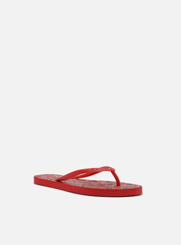 Chinelo de Dedo Vermelho Paisley Brizza - Imagem 4