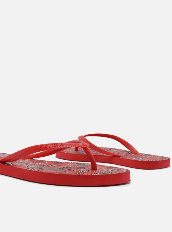 Chinelo de Dedo Vermelho Paisley Brizza - Imagem 2