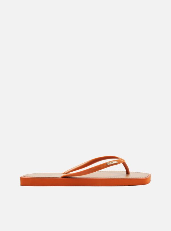 Chinelo de Dedo Laranja Recouro Square Brizza - Imagem 3
