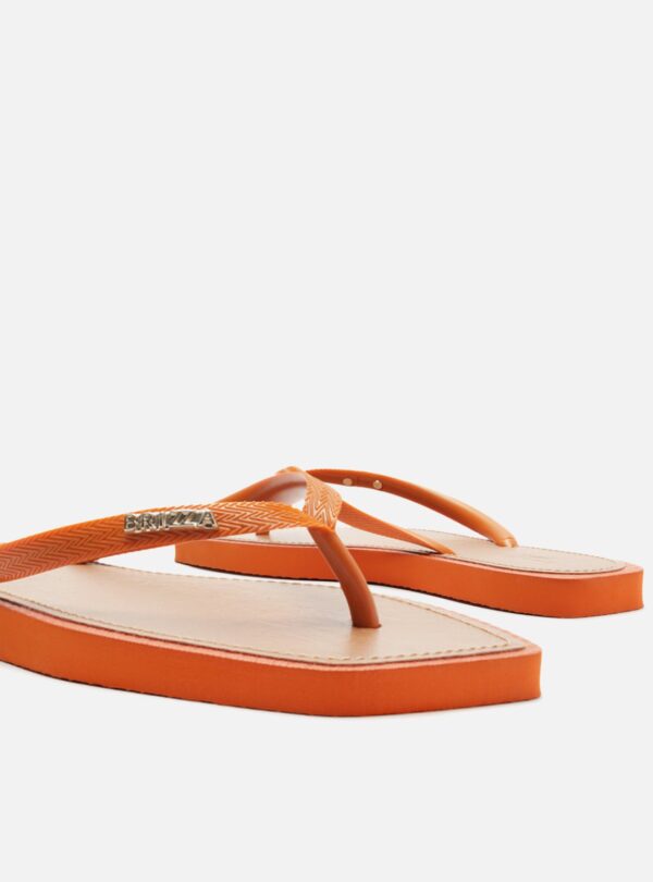 Chinelo de Dedo Laranja Recouro Square Brizza - Imagem 4