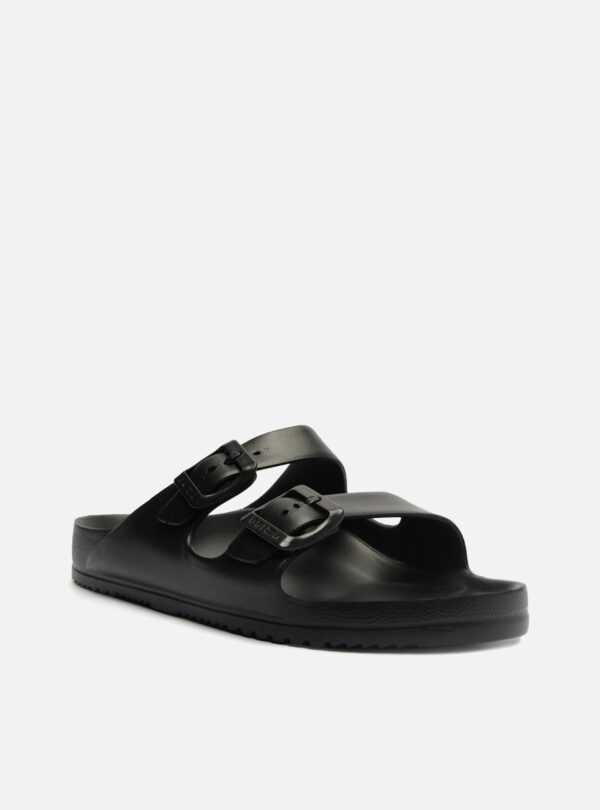 Slide Preto Flatform Tiras Brizza - Imagem 2