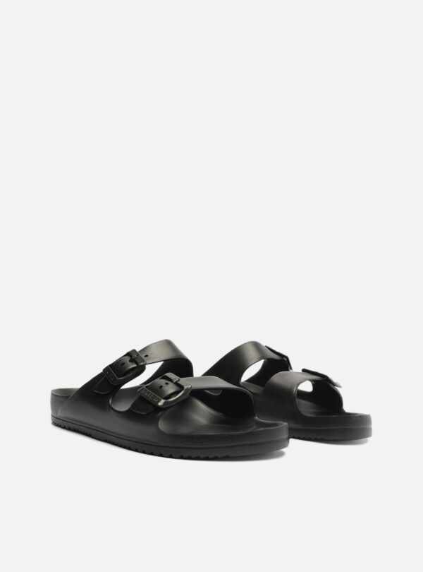 Slide Preto Flatform Tiras Brizza - Imagem 4