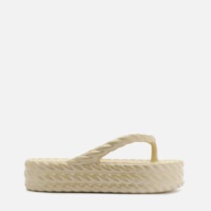 Sandália Dourada Flatform Marrocos Mid