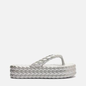 Sandália Prata Flatform Marrocos Mid