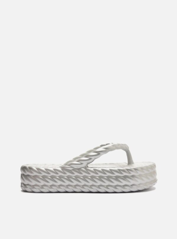 Sandália Prata Flatform Marrocos Mid
