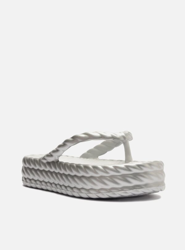 Sandália Prata Flatform Marrocos Mid - Imagem 2