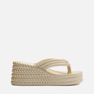 Tamanco Plataforma Dourado Marrocos Sun