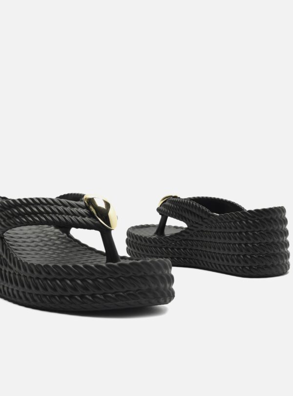 Sandália Preta Flatform Marrocos Sun - Imagem 4