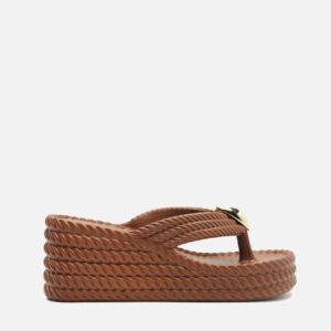 Sandália Marrom Flatform Marrocos Sun