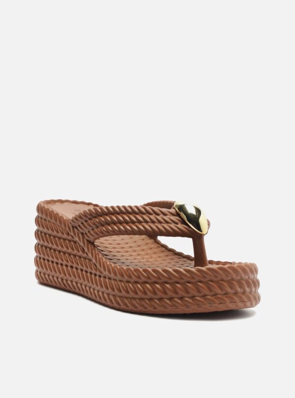Sandália Marrom Flatform Marrocos Sun - Imagem 2