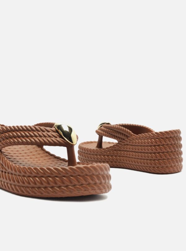 Sandália Marrom Flatform Marrocos Sun - Imagem 4