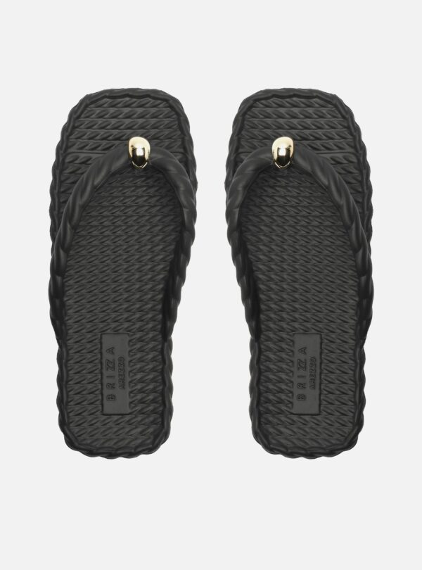 Chinelo de Dedo Preto Marrocos Brizza - Imagem 3