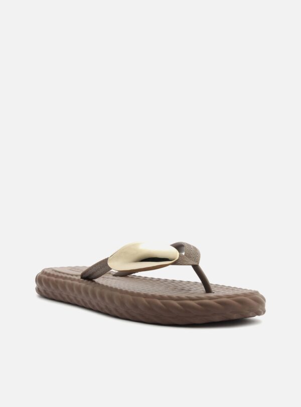 Chinelo de Dedo Marrom Flip Flop - Imagem 2