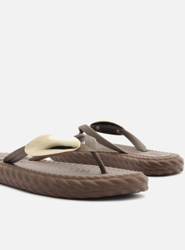 Chinelo de Dedo Marrom Flip Flop - Imagem 4