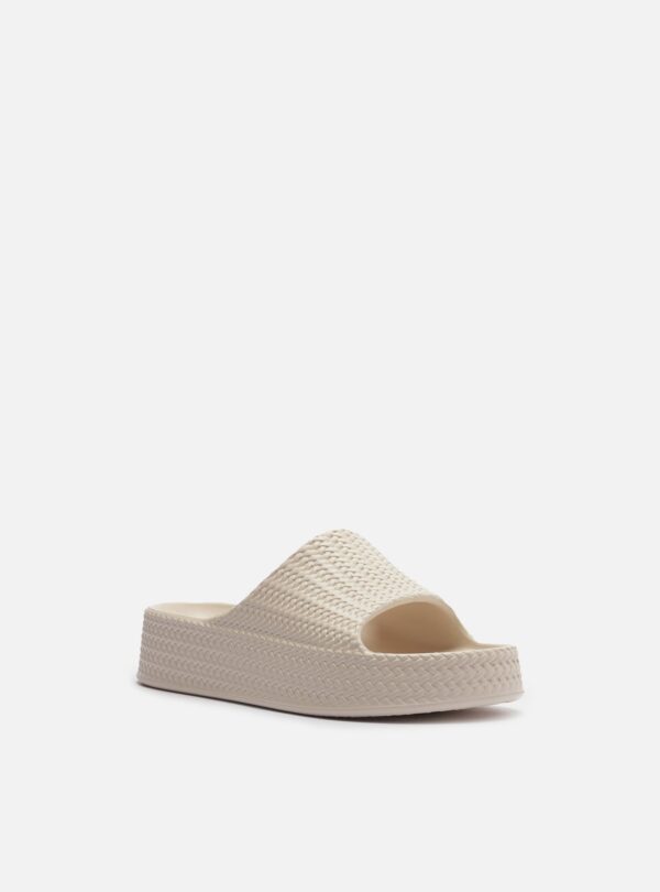Slide Branco Tresse Flatform Tira - Imagem 2