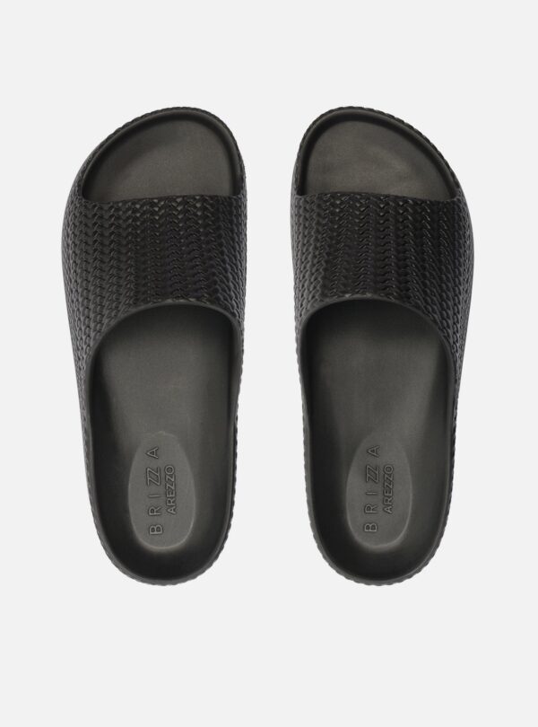 Slide Preto Tresse Flatform Tira - Imagem 3