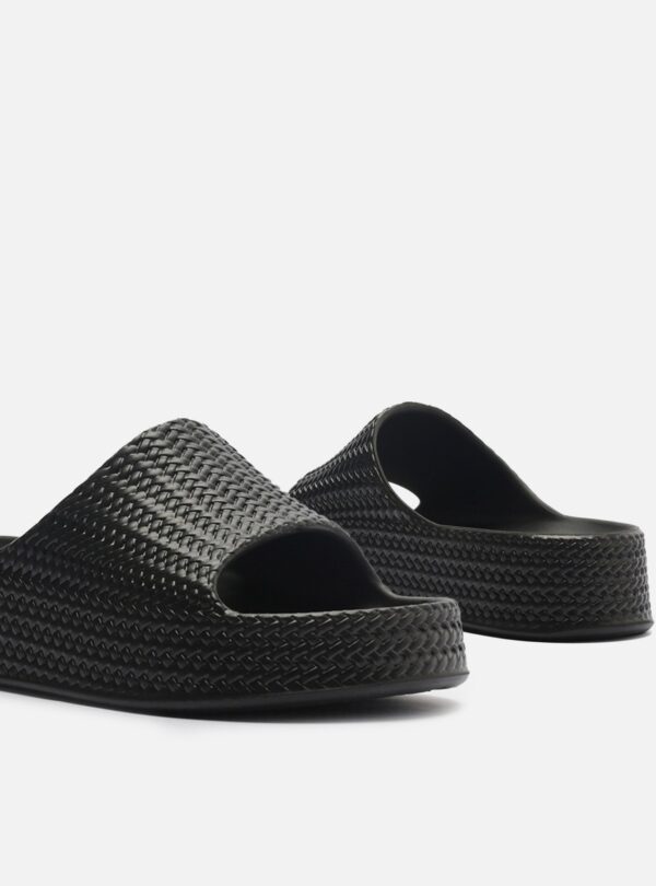 Slide Preto Tresse Flatform Tira - Imagem 4