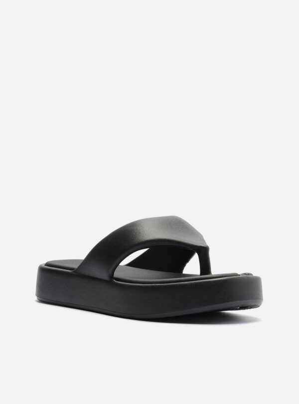 Sandália Preta Flatform Tira Larga - Imagem 2