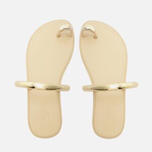 Sandália Rasteira Off-white Brizza