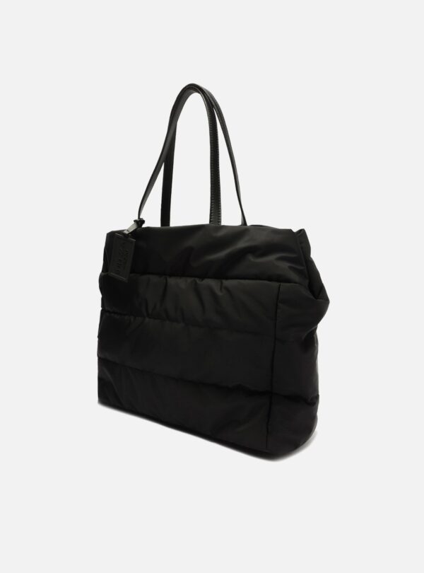 Bolsa Shopping Preta Nylon Gigi Grande - Imagem 2