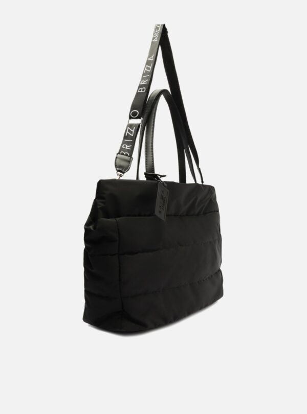 Bolsa Shopping Preta Nylon Gigi Grande - Imagem 5